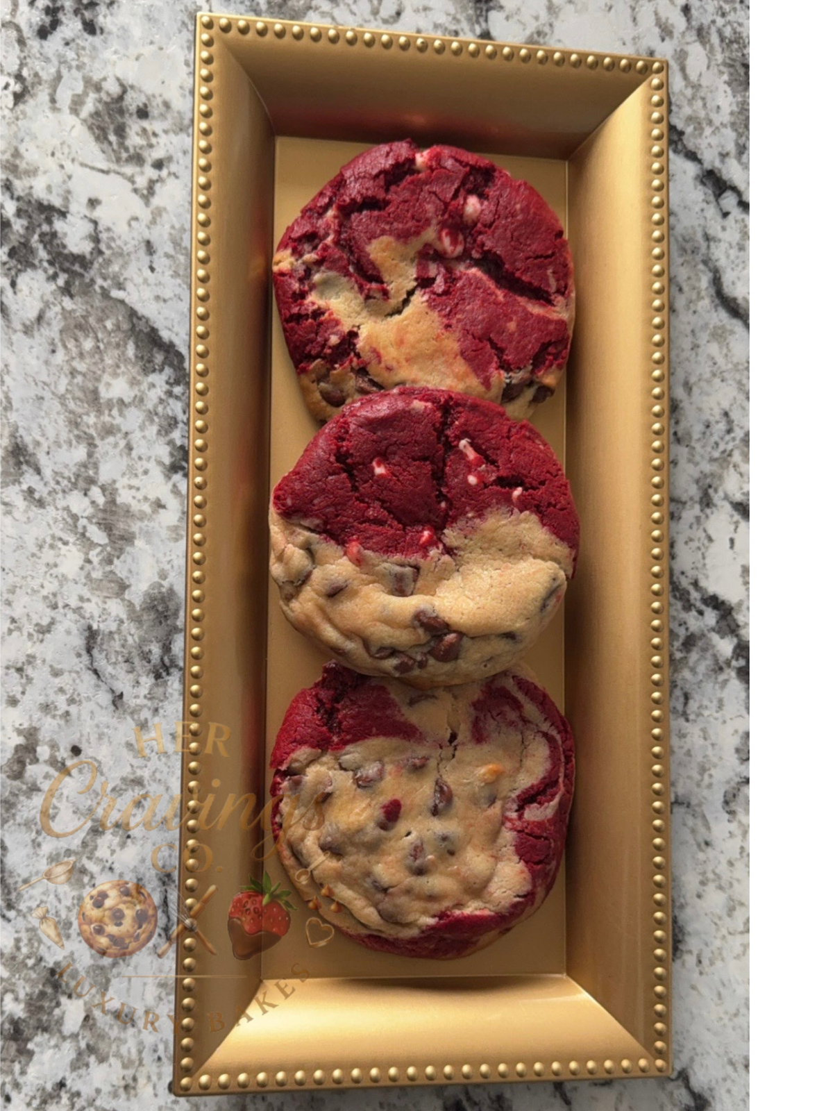 Red Velvet Chocolate Chip Cookie